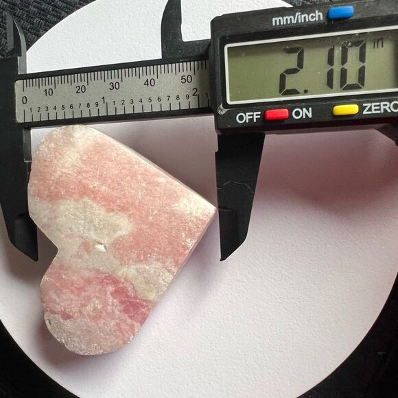 Pink Opal Heart Carving‎ (#8) - Picture 8 of 9